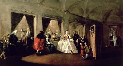The Parlour of the San Zaccaria Convent by Francesco Guardi